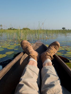 Within-a-mokoro-in-the-Okavango-Delta-in-Botswana